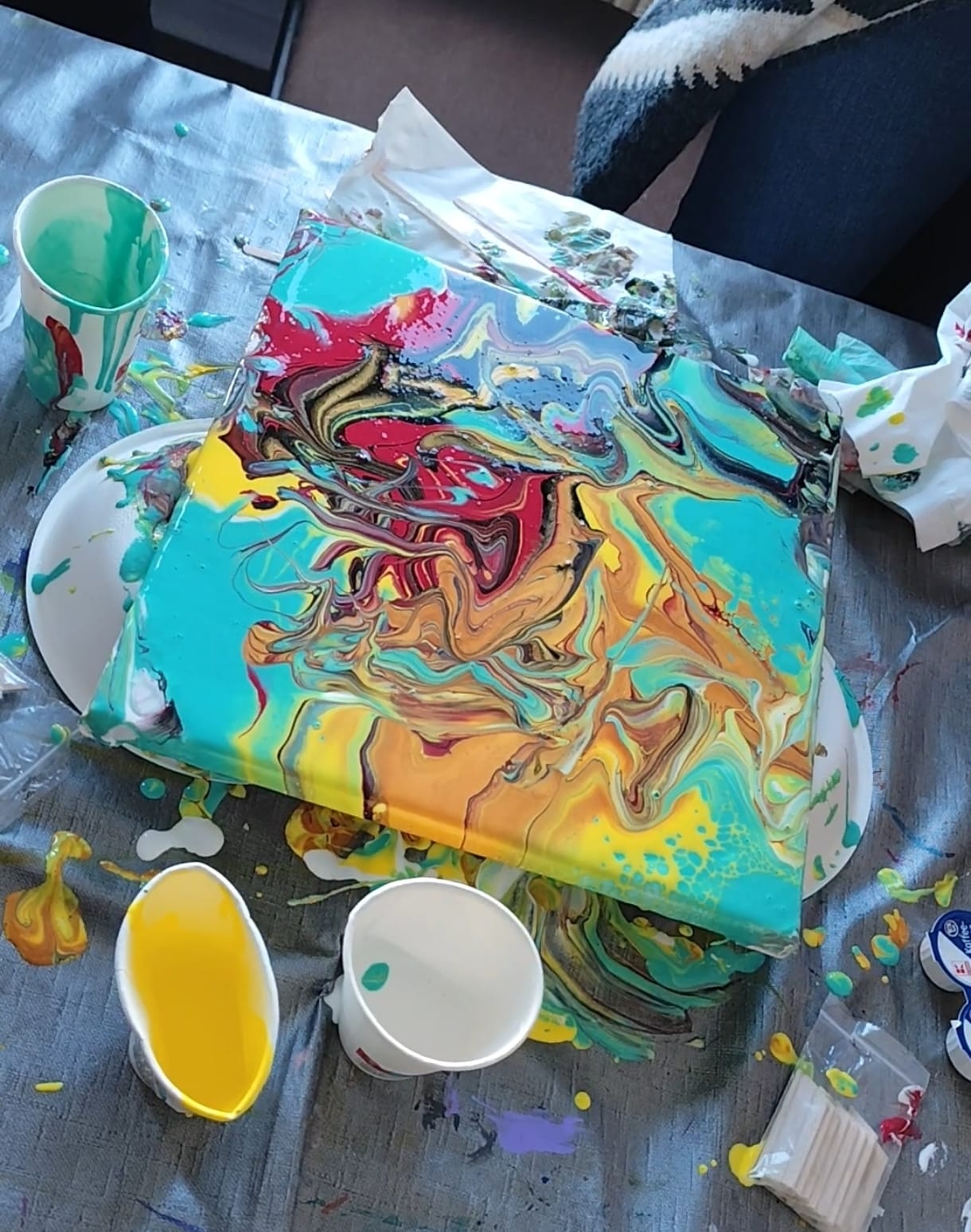 Fluid-Art-Workshop – Kreativität, Farben und Harmonie